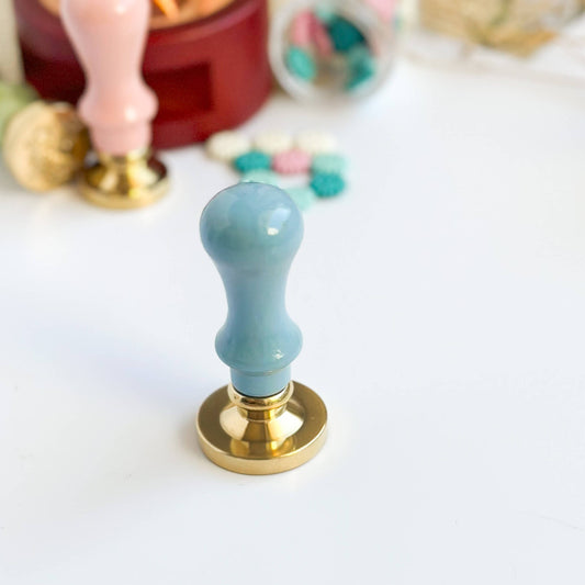 Brass wax seal stamp with handle - Deer