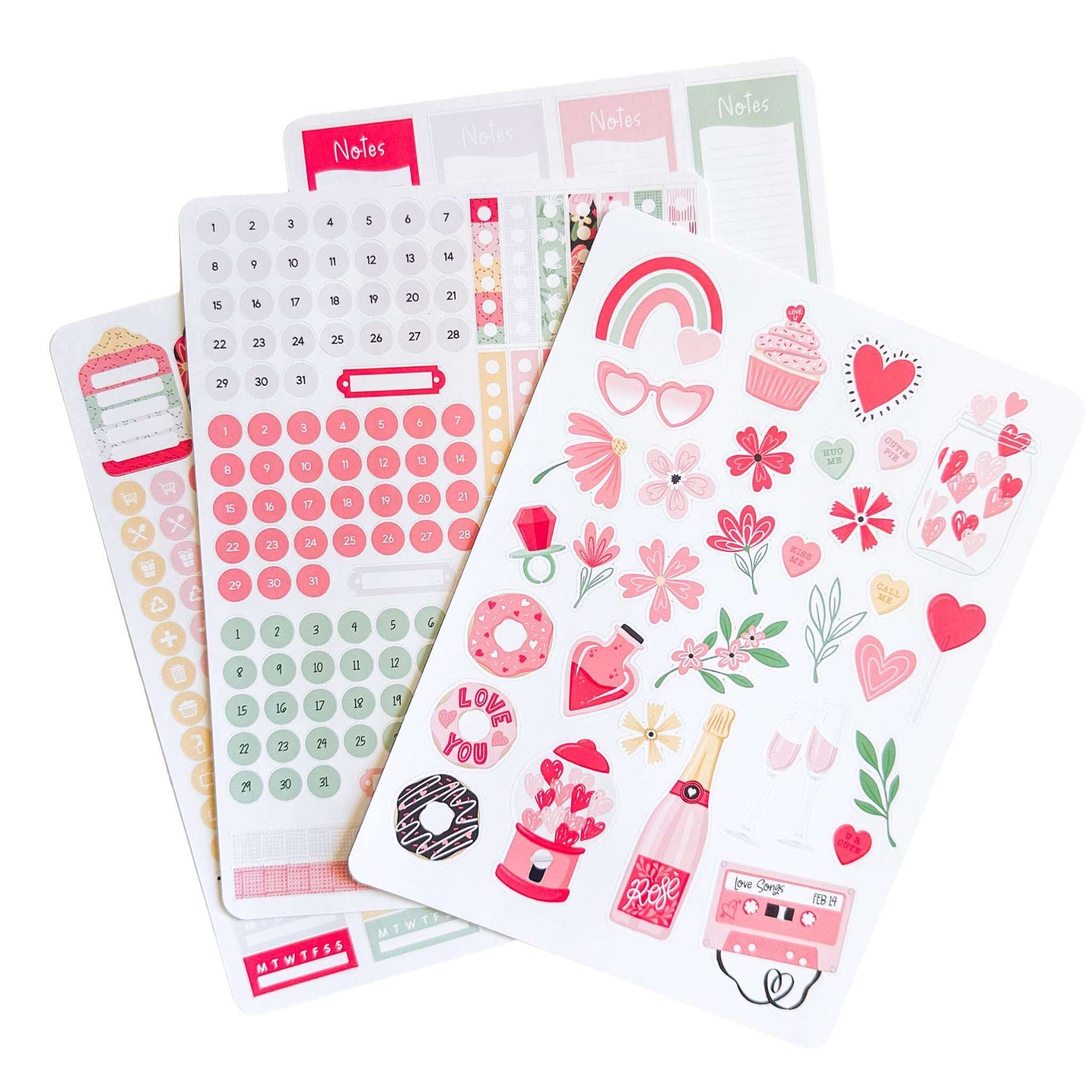 Get planning sticker sheets - Valentines