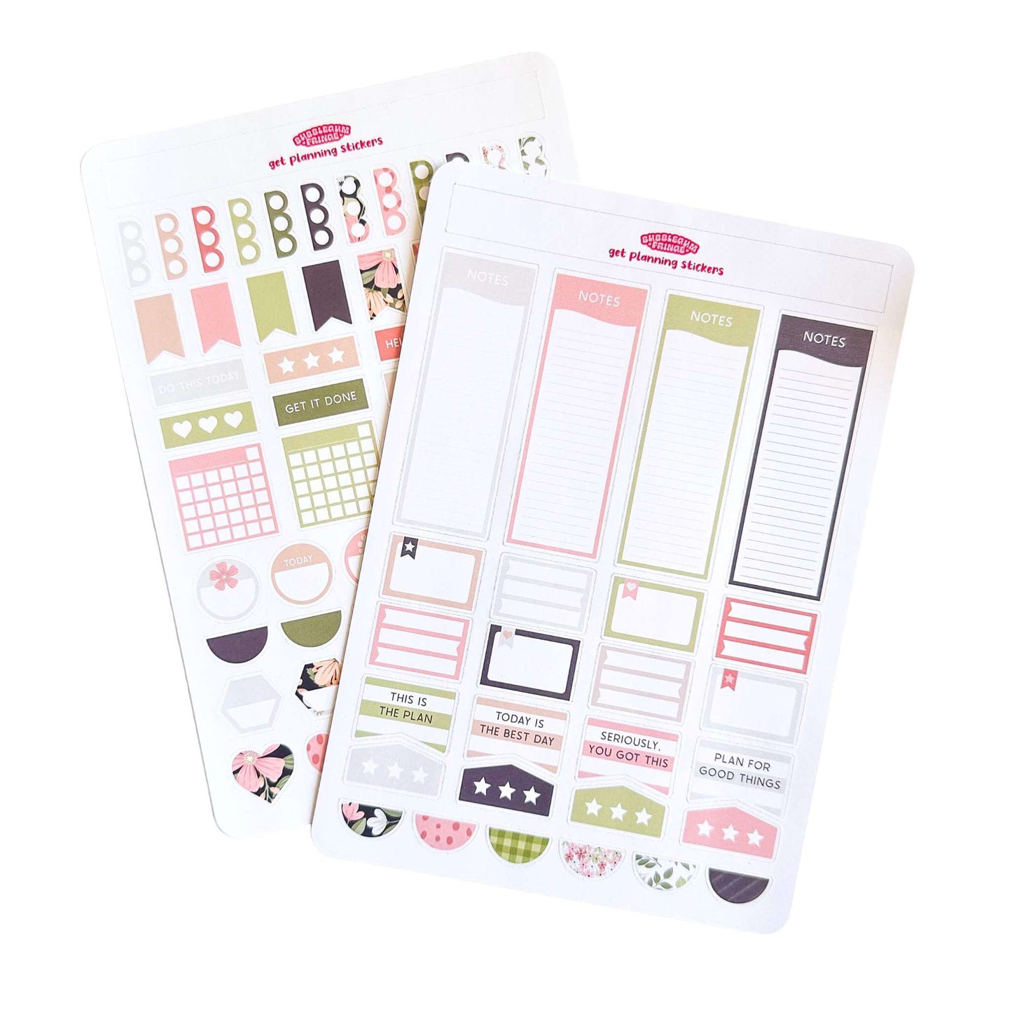 Get planning sticker sheets - Soft colours