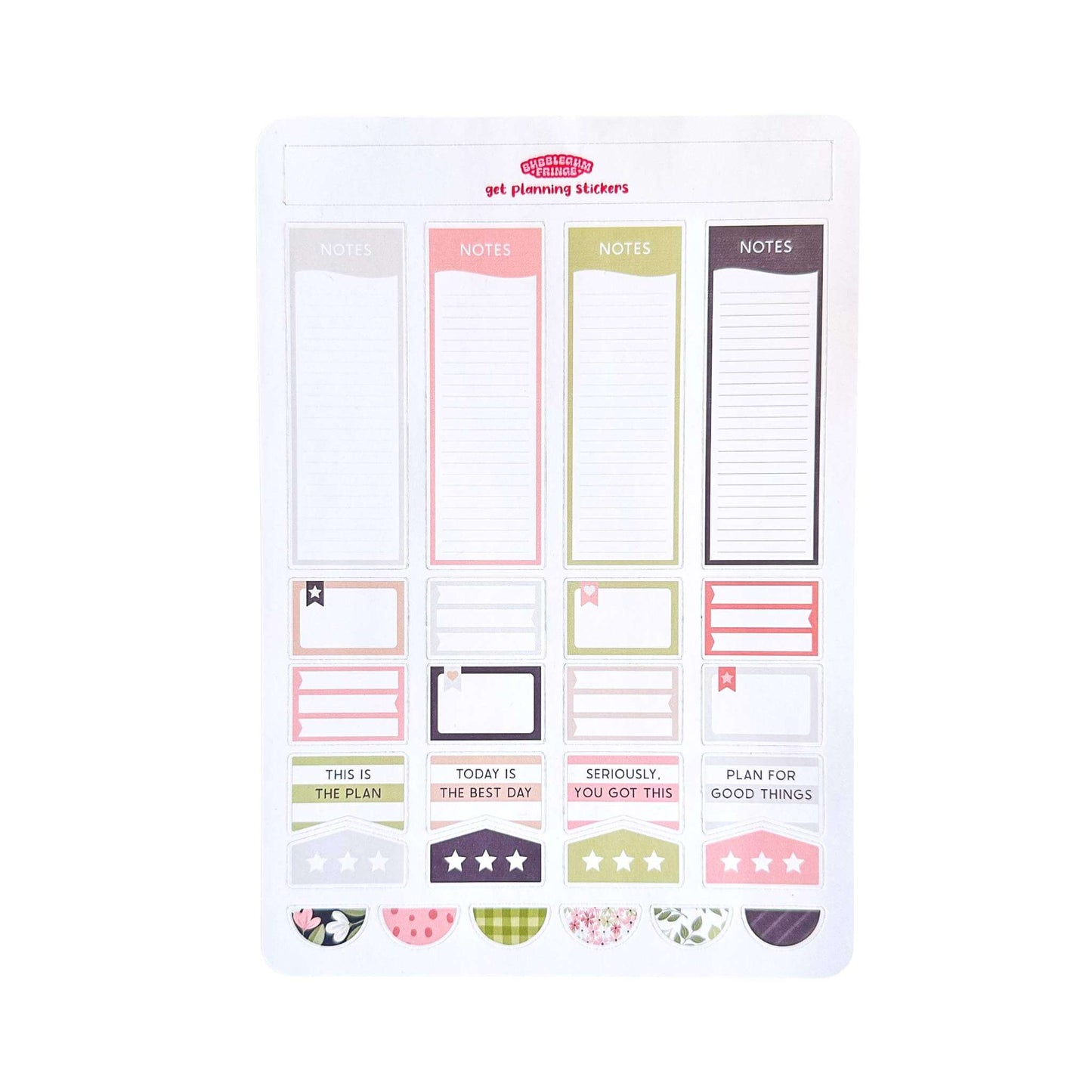 Get planning sticker sheets - Soft colours