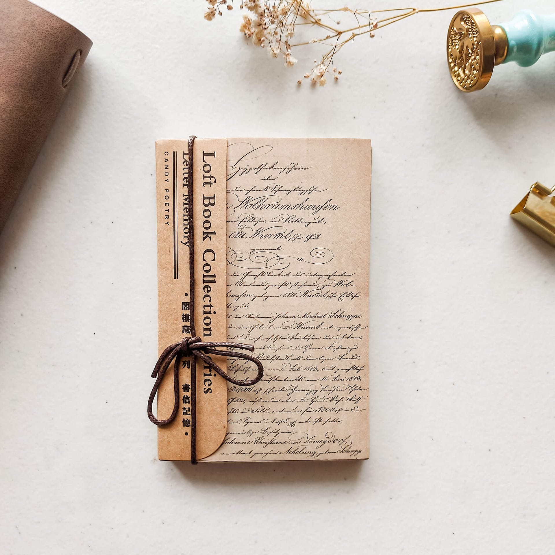 Vintage style paper set - Letters collection – Bubblegumfringe