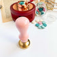 Brass wax seal stamp - Rose in glass dome