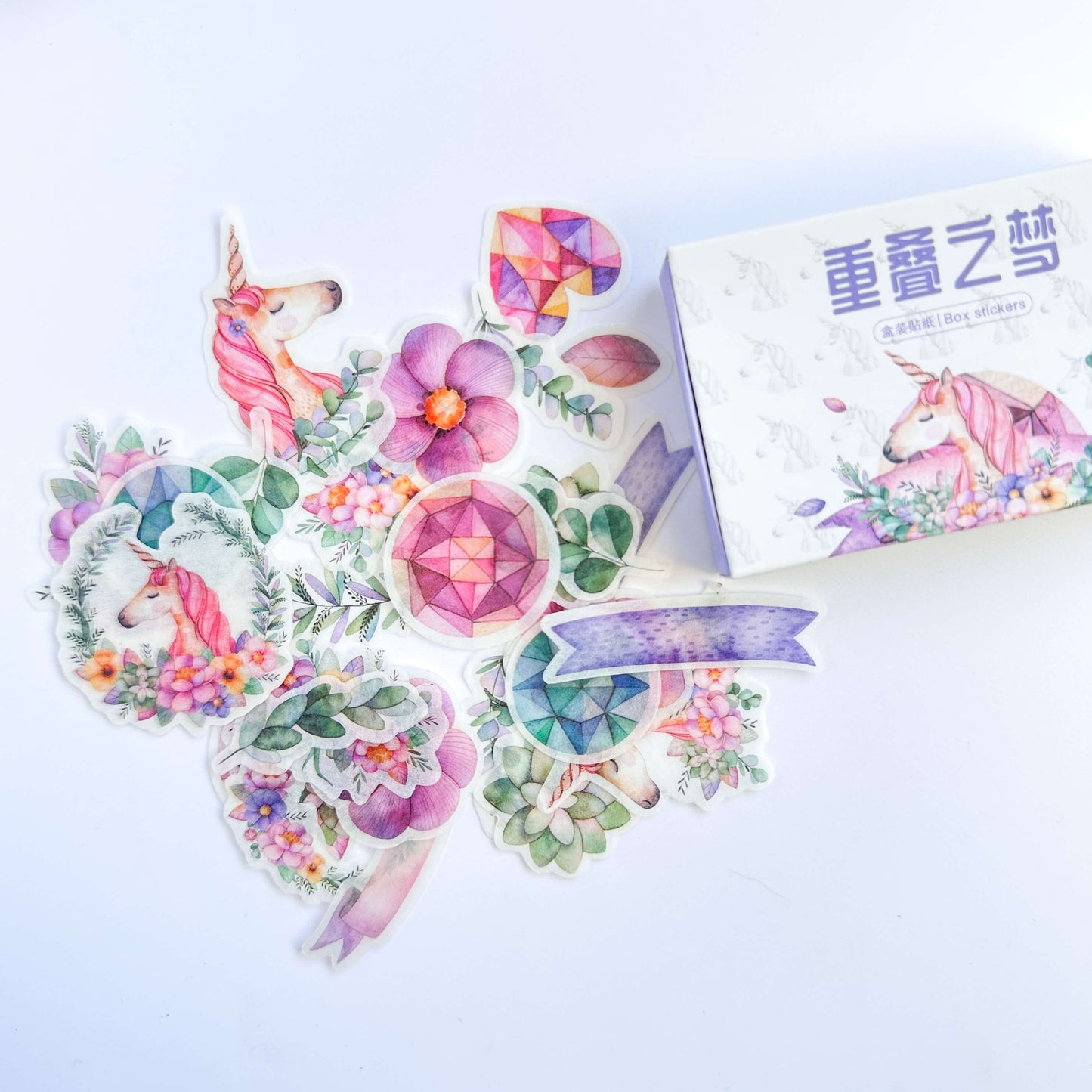 Washi paper sticker sets - 40pcs/box