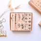 Wooden stamp kit - flowers